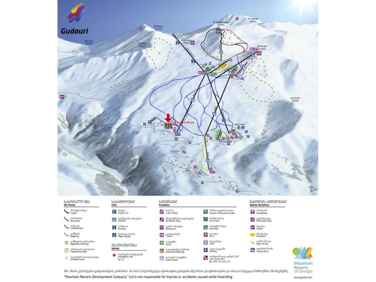 Appartamento Mountpeak -Studio -#4A Ski In/Out Gudauri Esterno foto